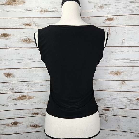 Dressbarn Collection Shiny Beaded Tank Top Size Small - Picture 5 of 8